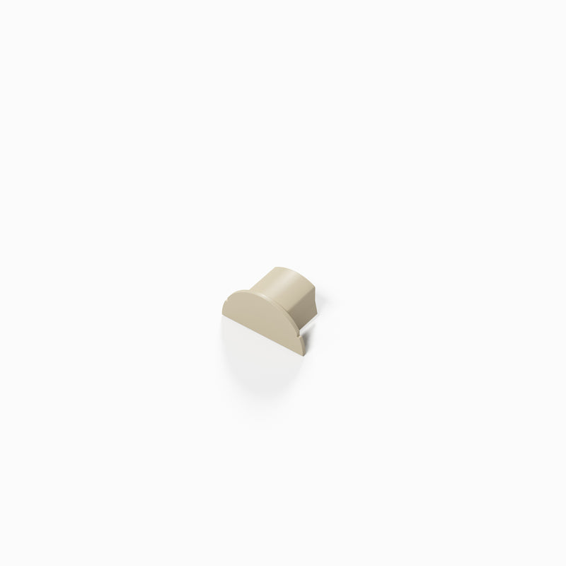 D-Line Trunking - 16x8mm Magnolia Smooth-Fit End Cap
