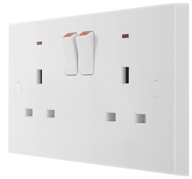 BG Electrical 900 Series - Double, switched single pole, with indicators