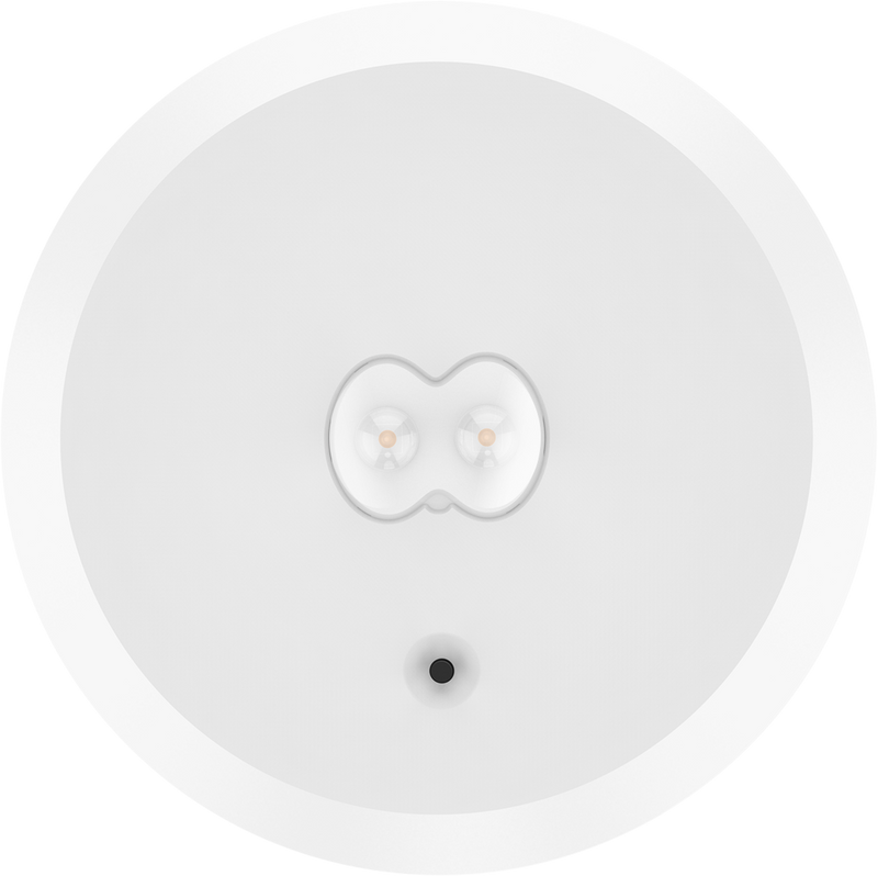 Luceco Tempus Dali - Tempus DALI Surface Downlight, 3hr, 3W, 240lm, White with Open Area and Corridor Optic