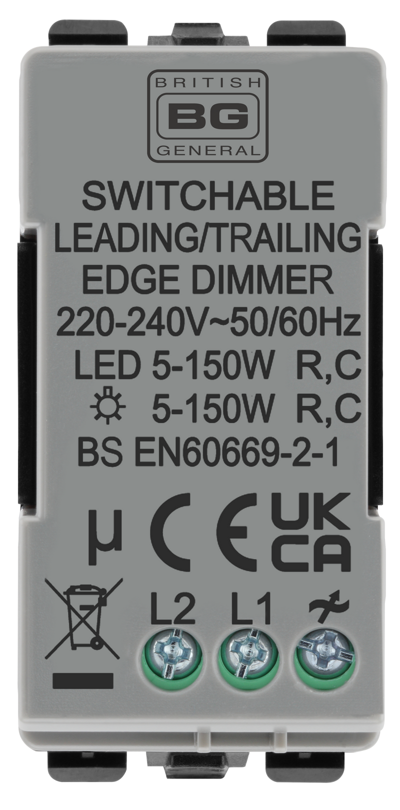 BG Electrical Grid - 2 way, Intelligent Dual Mode Dimmer