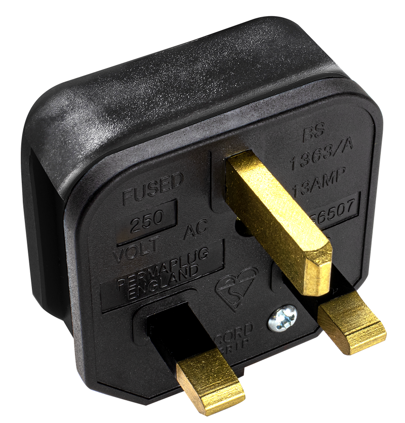 Masterplug Basic - 13A, Black