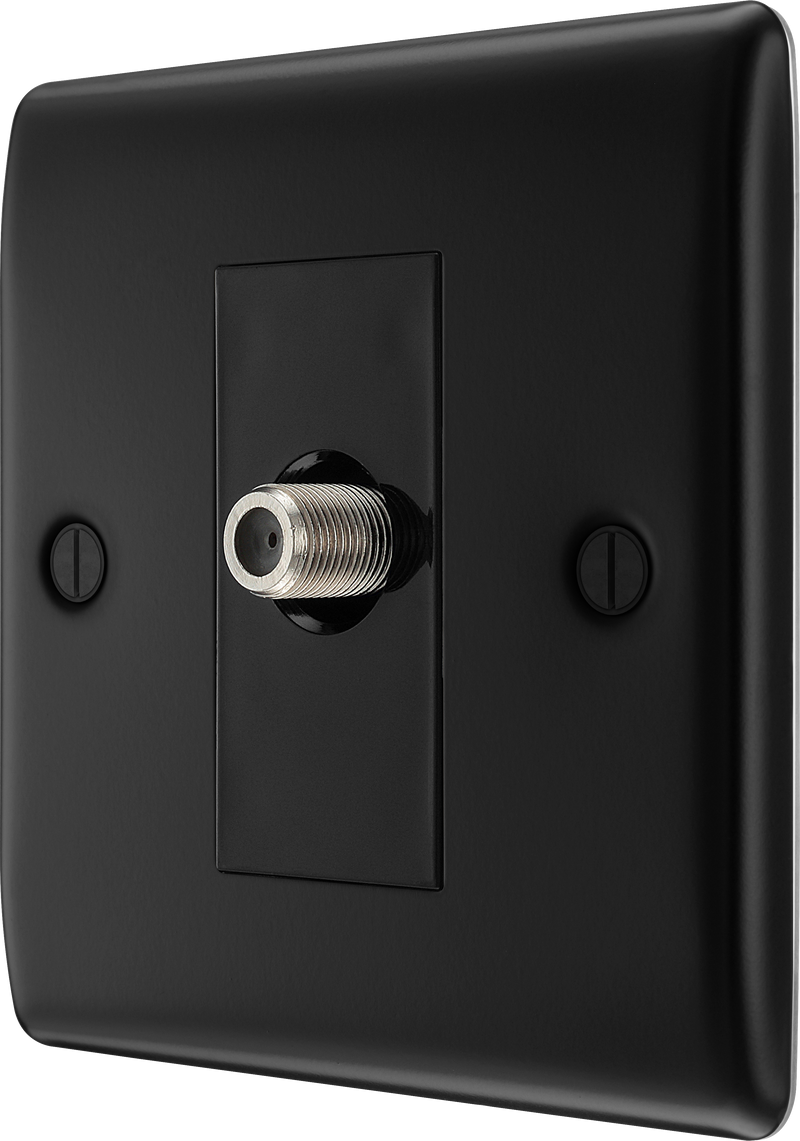 BG Electrical Nexus Metal Matt Black - Single satellite