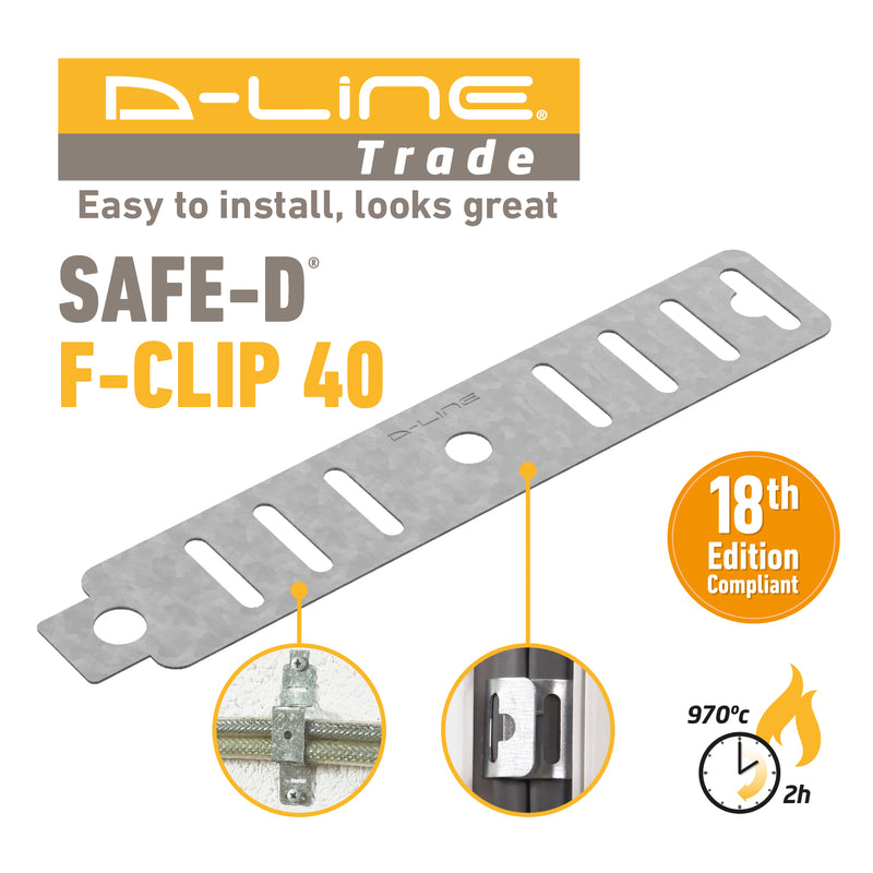 D-Line Fire Clip - Safe-D F-Clip 40 (Pack of 50)