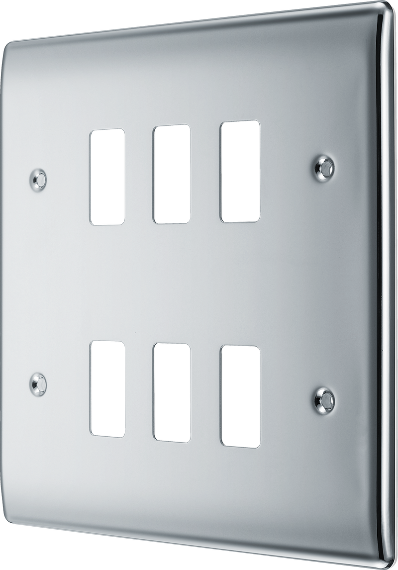 BG Electrical Grid - 6 module, square