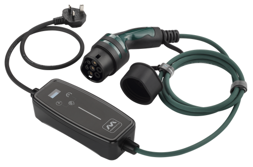 Masterplug EV - Mode 2, 3m Charging Cable, 3 Pin Plug to Type 2