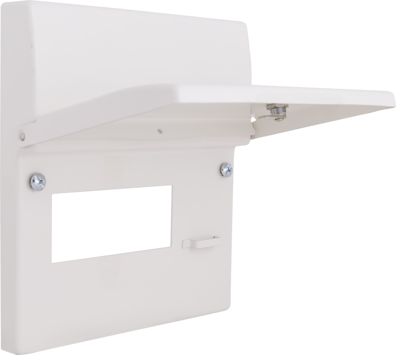 BG Circuit Protection Front Panels - 6 Module, lockable cover with barrel lock
