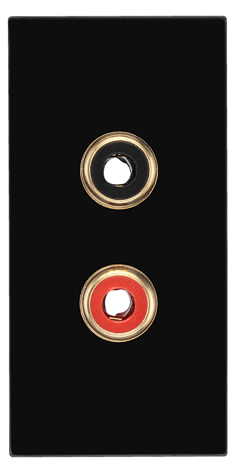 BG Electrical Euro Module - RCA x 2 outlet