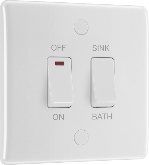 BG Electrical 800 Series - 20A, double pole, immersion switch, marked "sink/bath"