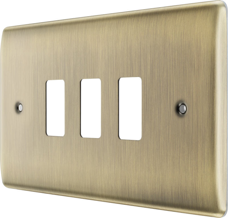 BG Electrical Grid - 3 module, rectangular