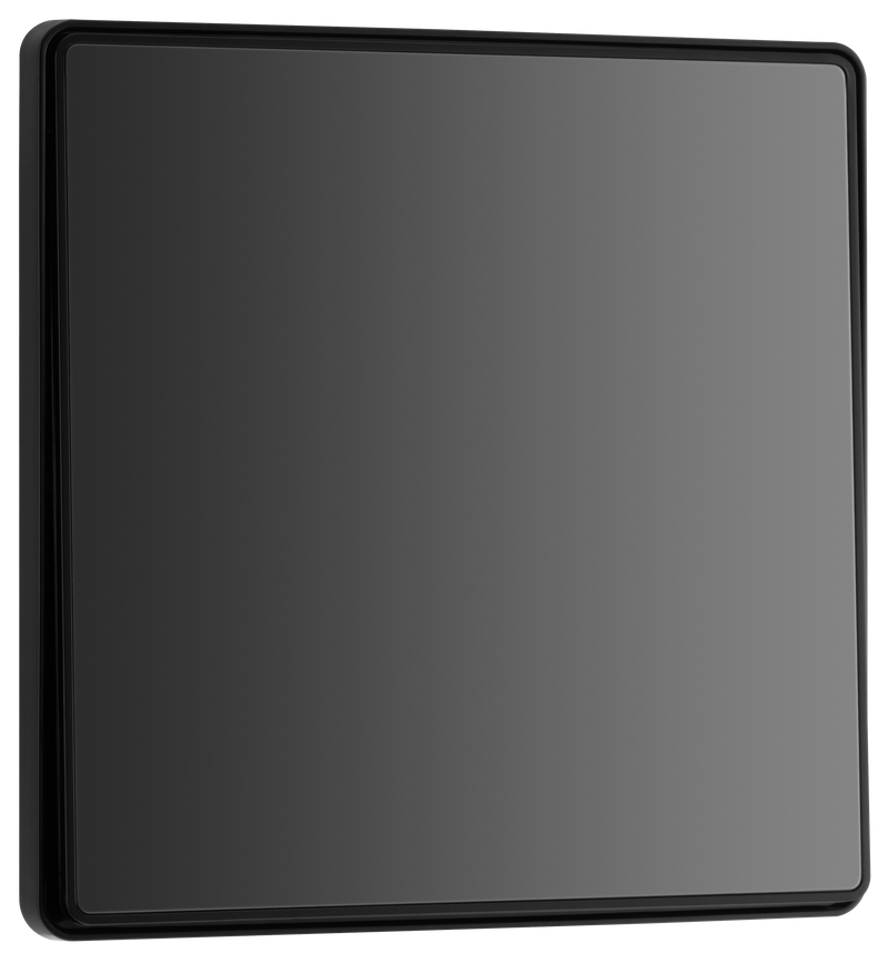 BG Electrical Evolve Black Chrome - Single, 2 way switch, edge rocker