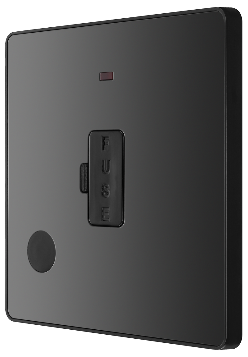 BG Electrical Evolve Black Chrome - Unswitched and fused