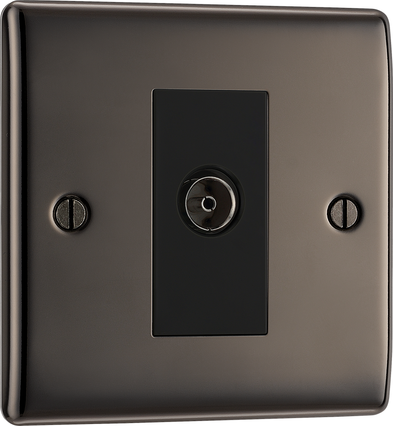 BG Electrical Nexus Metal Black Nickel - Single, isolated, co-axial