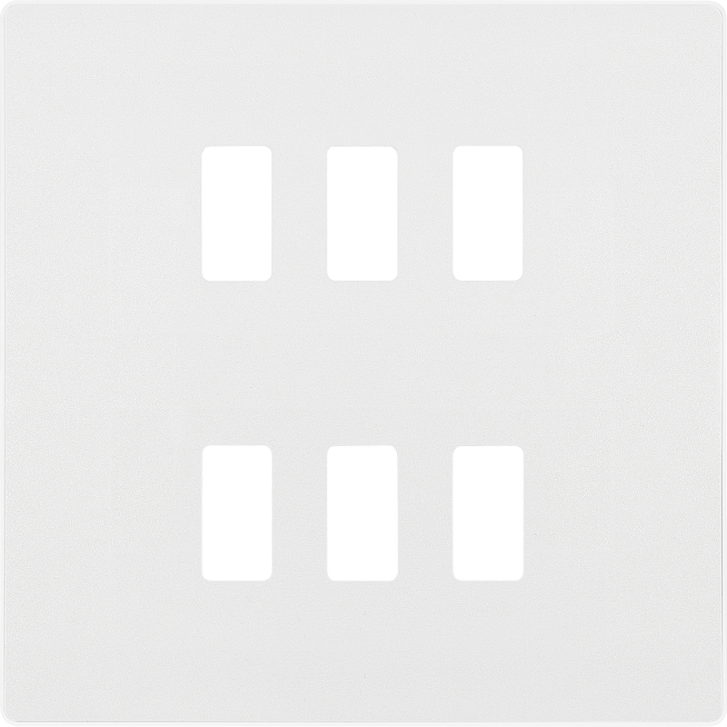 BG Electrical Grid - 6 module, square