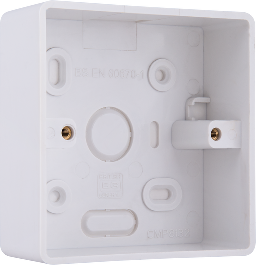 BG Electrical 800 Series - PVC Rounded Surface Box, Single, 32mm