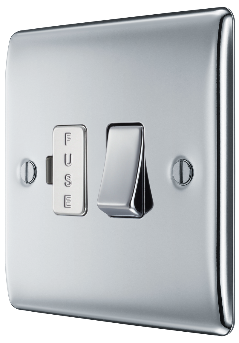 BG Electrical Nexus Metal Polished Chrome - Switched and fused