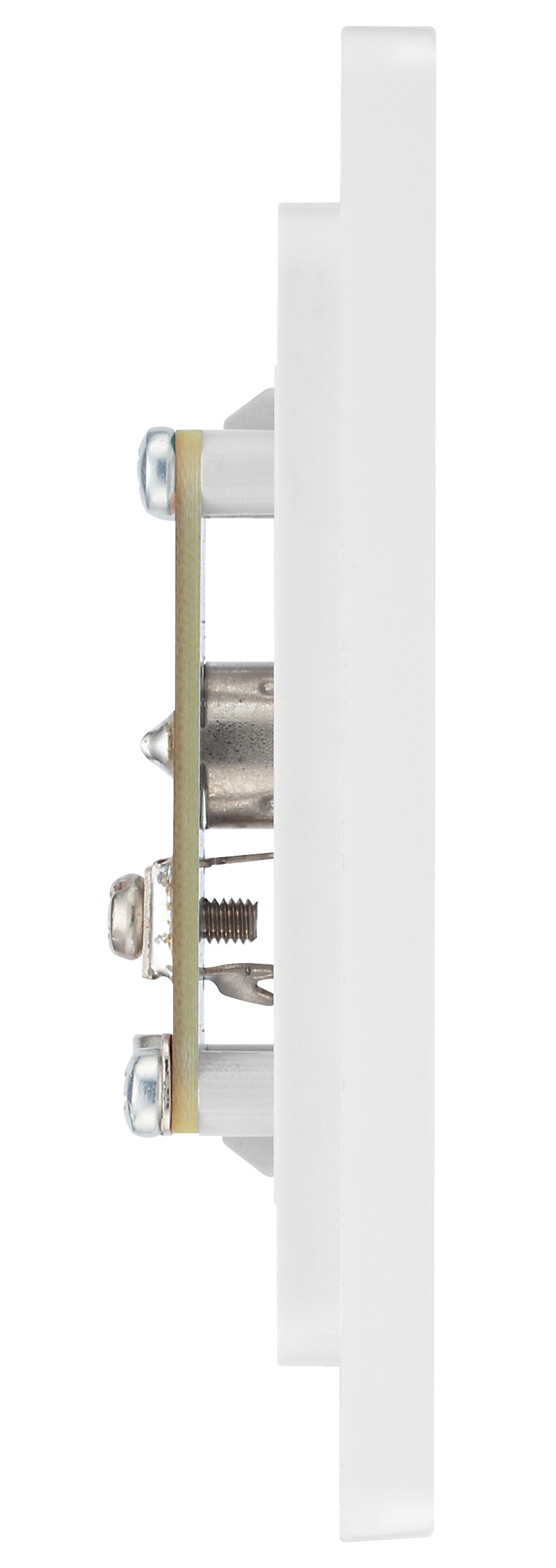 BG Electrical Evolve Brushed Steel - Single, co-axial