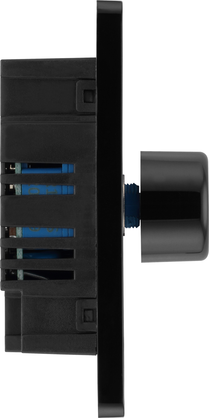 BG Electrical Evolve Black Chrome - Double, 2 way push 200W