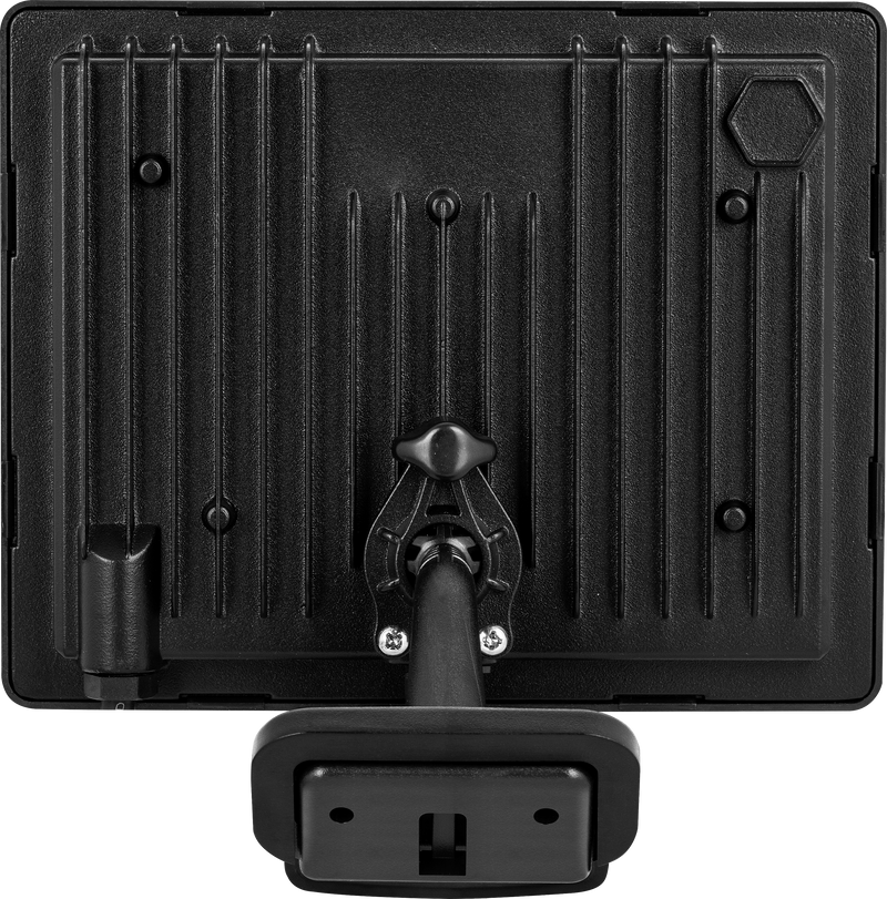 Luceco Essence Floodlight - Essence floodlight with ball joint 50W black 4000k colour temp with PIR