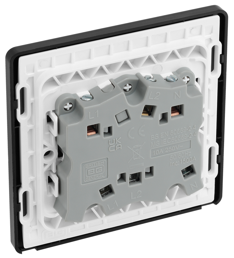 BG Electrical Evolve Polished Copper - Triple pole fan isolator