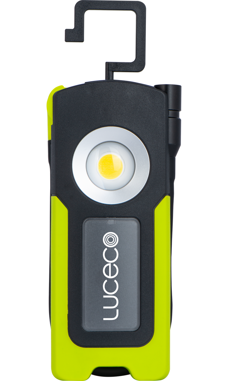 Luceco Hose Torch - Inspection Pipe LED Torch with Flexible Hose, USB-C Rechargeable, Full Rotation, 4 Lighting Modes, Worklights, IP54, 10W, 1000lm, 6500K