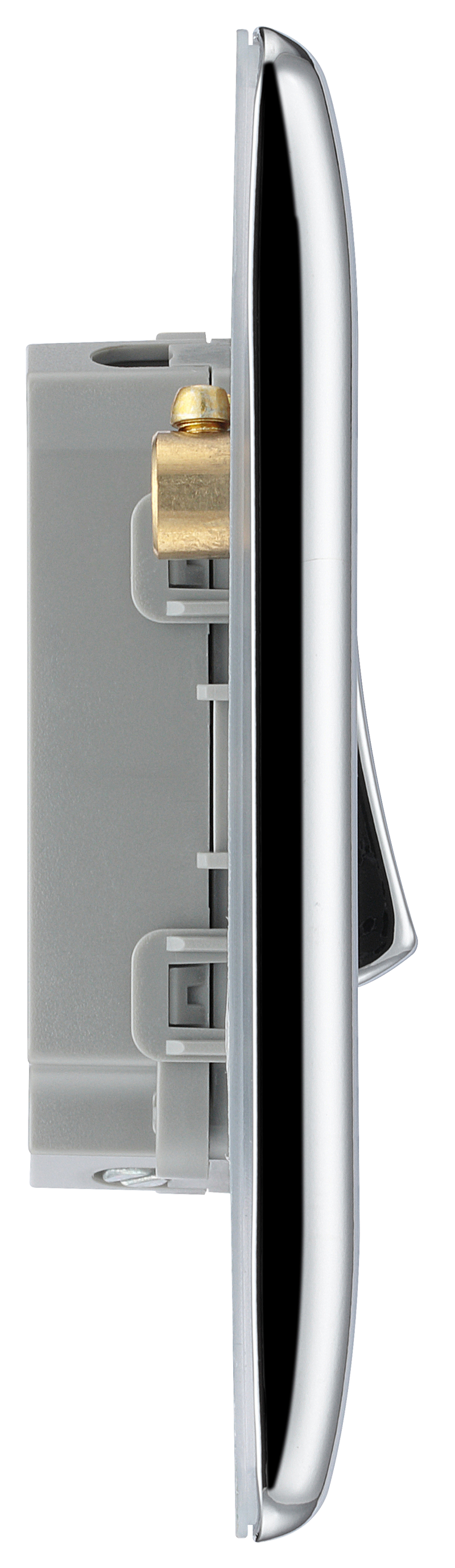 BG Electrical Nexus Metal Polished Chrome - Quadruple, 2 way switch