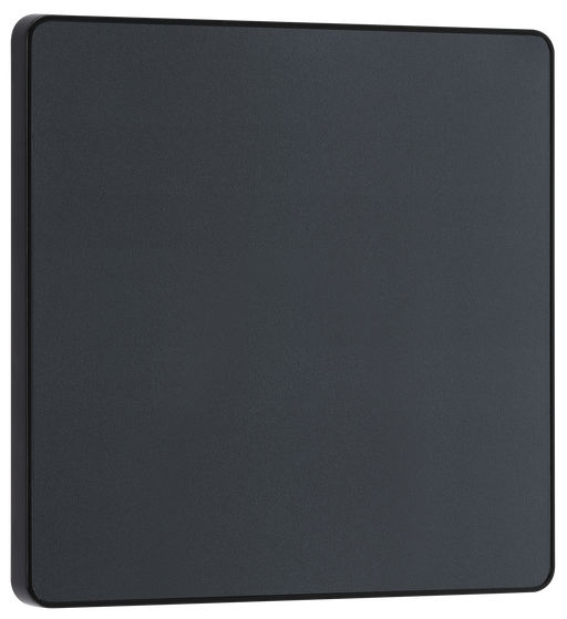 BG Electrical Evolve Matt Grey - Single, blank plate