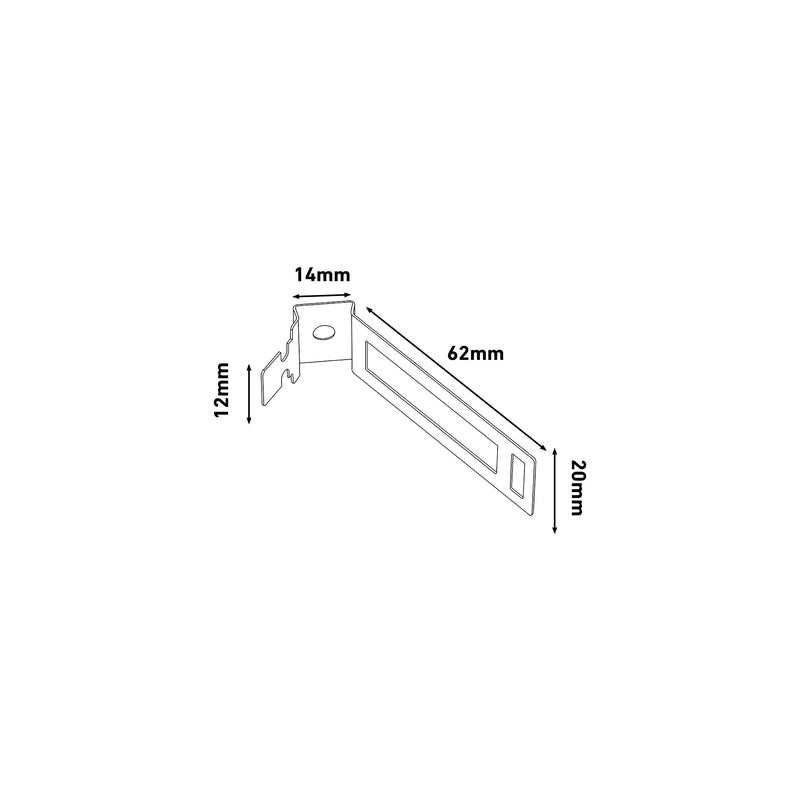 D-Line Fire Clip - Safe-D Conduit Saddle 25mm - White (Pack of 20)