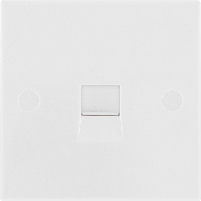 BG Electrical 900 Series - Single, RJ11 telephone socket (screw)