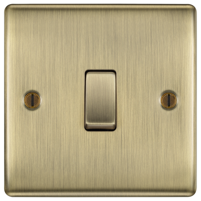 BG Electrical Nexus Metal Antique Brass - Single, 2 way switch