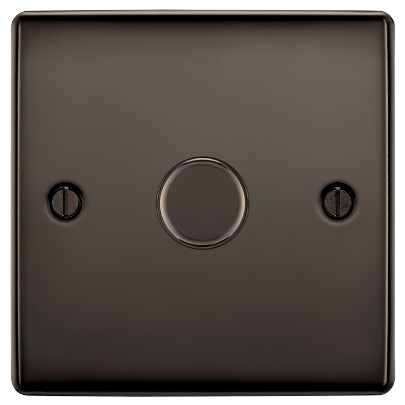 BG Electrical Nexus Metal Black Nickel - Single, 2 way push 200W