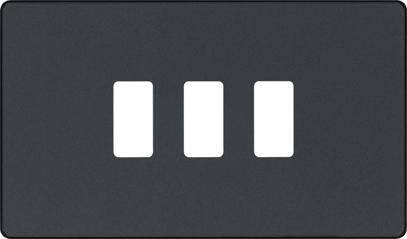 BG Electrical Grid - 3 module, rectangular