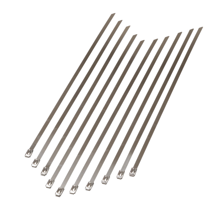 D-Line Fire Clip - Stainless Steel Cable Tie. 200mm x 4.5mm - Pack of 100