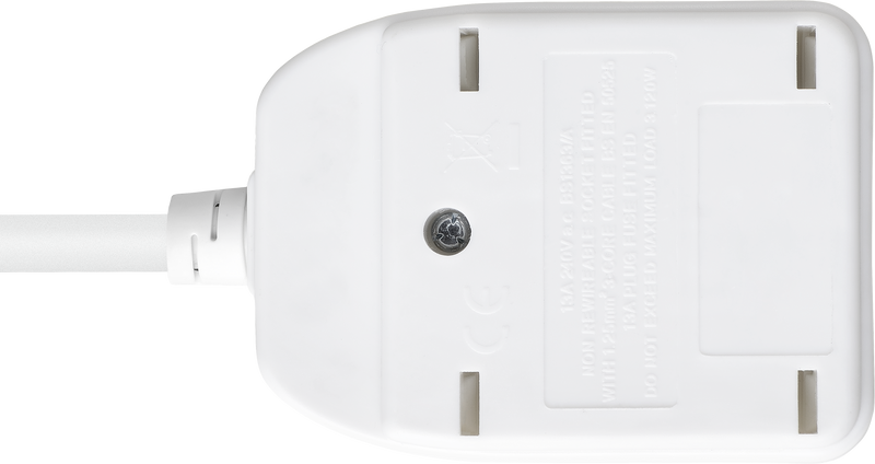 Masterplug Basic - 1 Socket, 5m, 13A, White