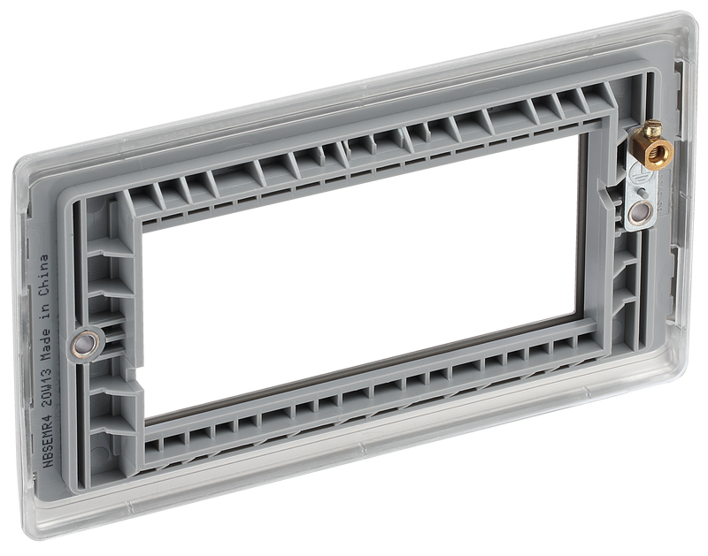 BG Electrical Euro Module - 4 module - rectangular