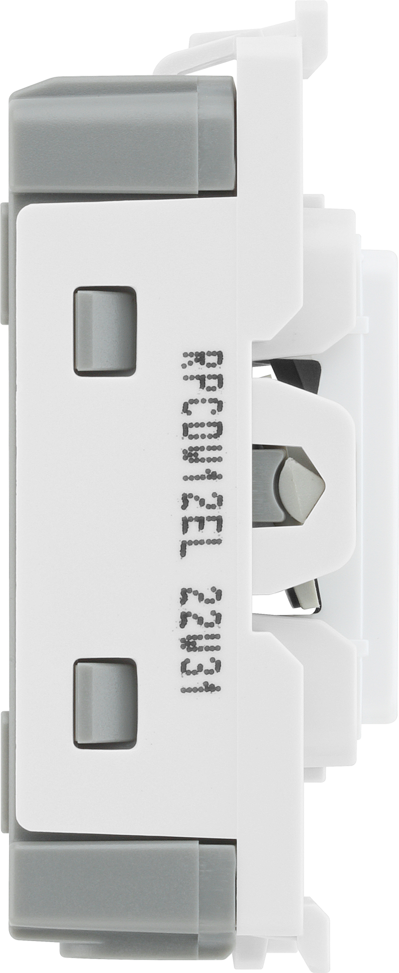 BG Electrical Grid - 2 way, single pole, printed EMG LTG TEST (EVOLVE WHITE)