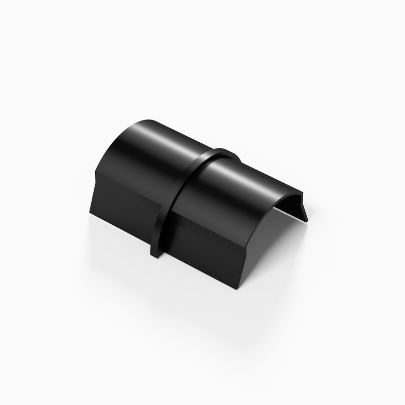 D-Line Trunking - 50x25mm Black Smooth-Fit Connector