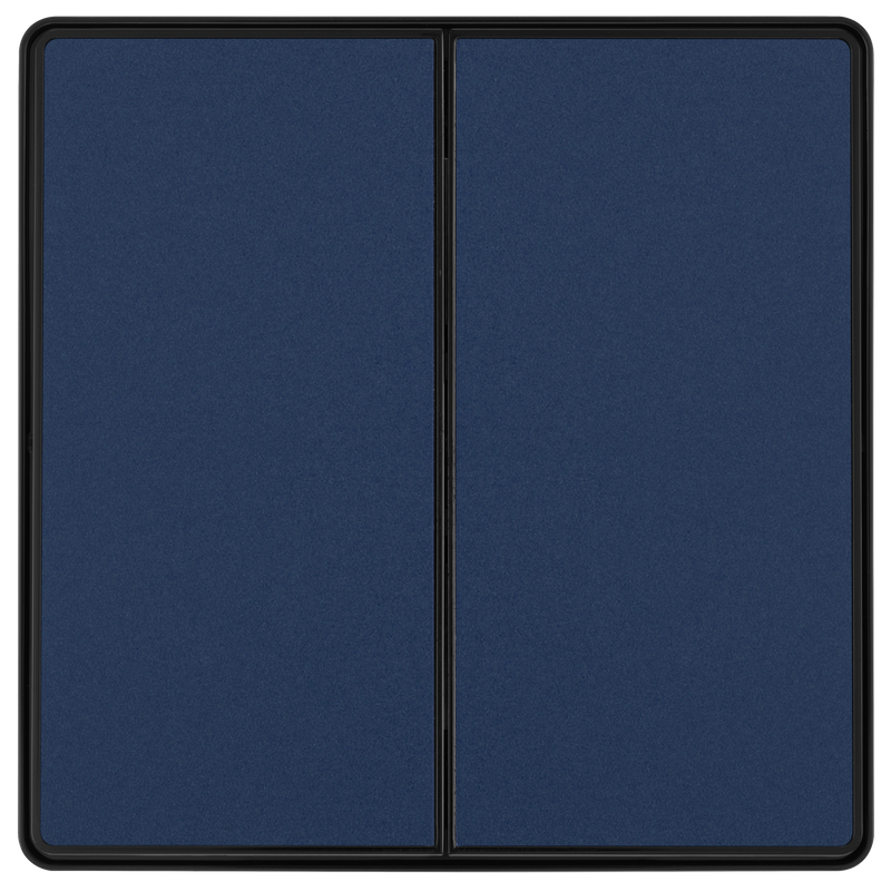 BG Electrical Evolve Matt Blue - Double, 2 way switch, edge rocker