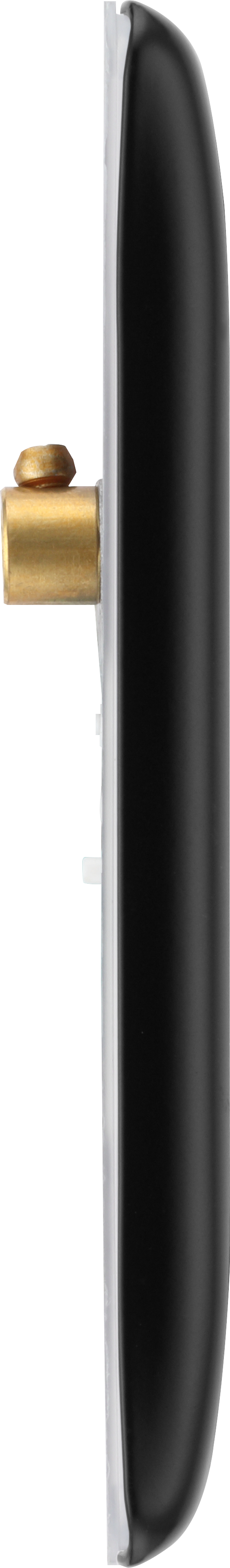 BG Electrical Nexus Metal Matt Black - Single, blank plate
