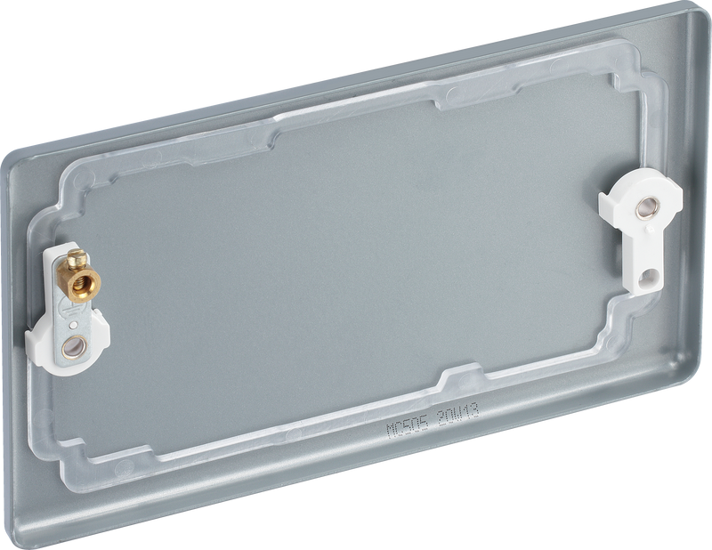 BG Electrical Metal Clad - Double, blank plate