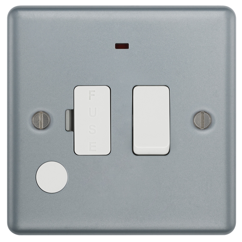 BG Electrical Metal Clad - Switched and fused with indicator and optional flex outlet