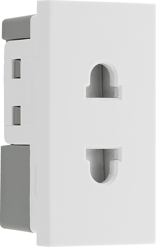BG Electrical Euro Module - 16A 2 pin, unswitched socket