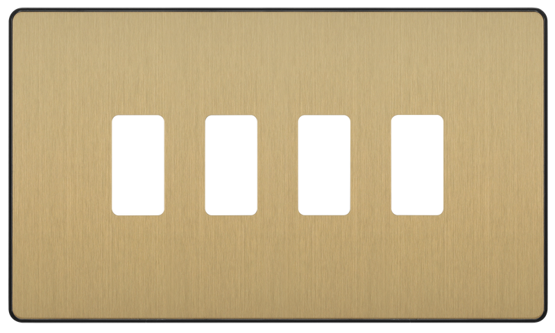 BG Electrical Grid - 4 module, rectangular