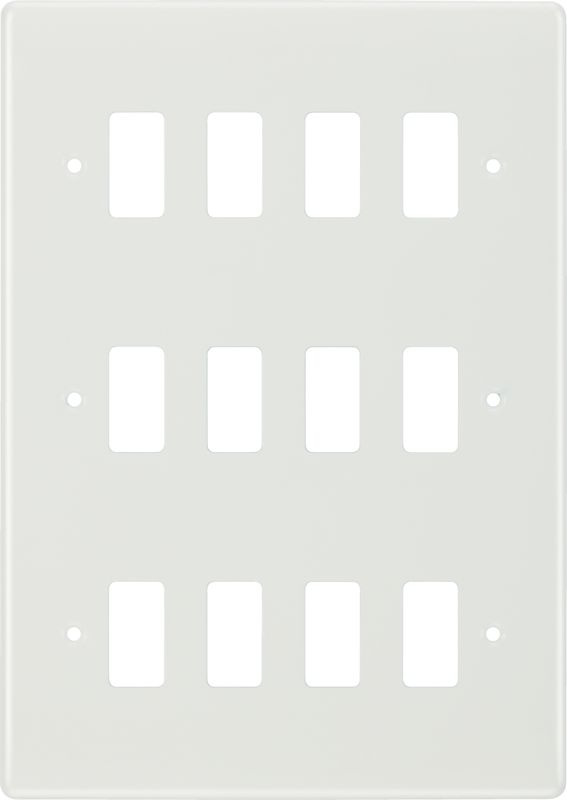 BG Electrical Grid - 12 module, rectangular