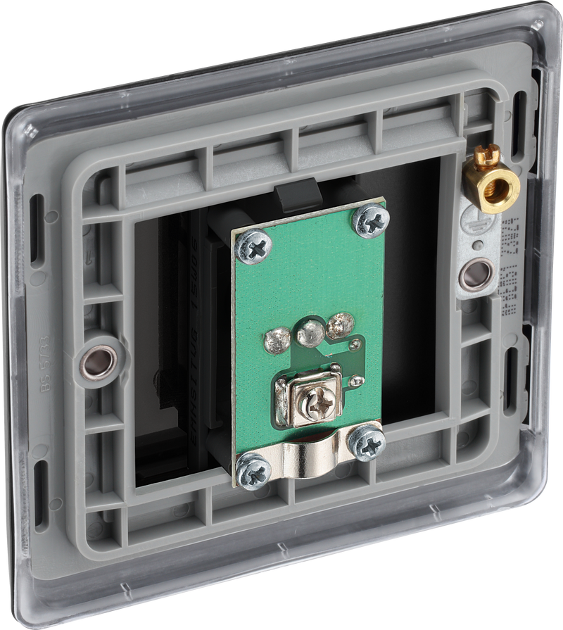 BG Electrical Nexus Metal Matt Black - Single isolated, co-axial