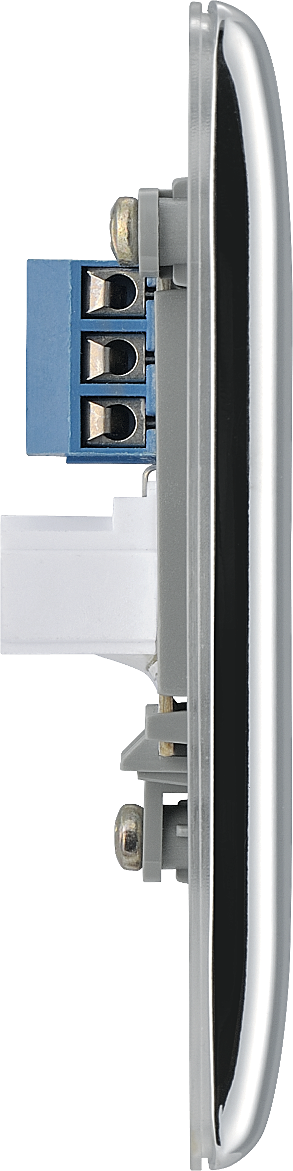 BG Electrical Nexus Metal Polished Chrome - Single, telephone socket, secondary