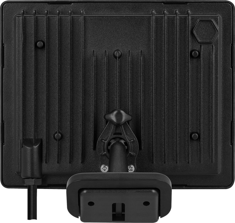 Luceco Essence Floodlight - Essence floodlight with ball joint 50W black 4000k colour temp