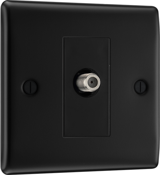 BG Electrical Nexus Metal Matt Black - Single satellite
