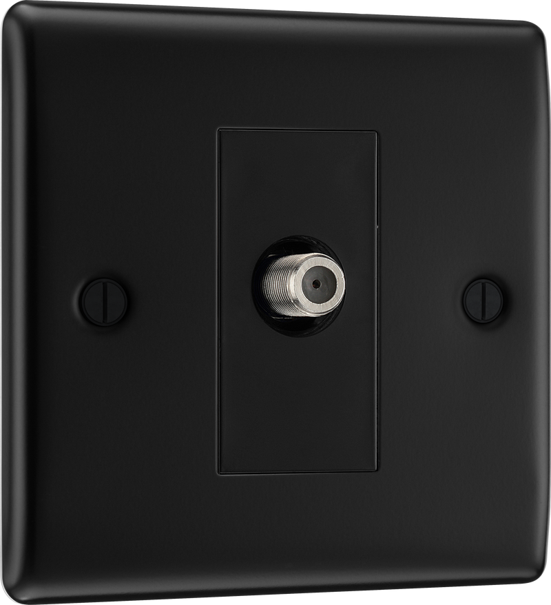 BG Electrical Nexus Metal Matt Black - Single satellite