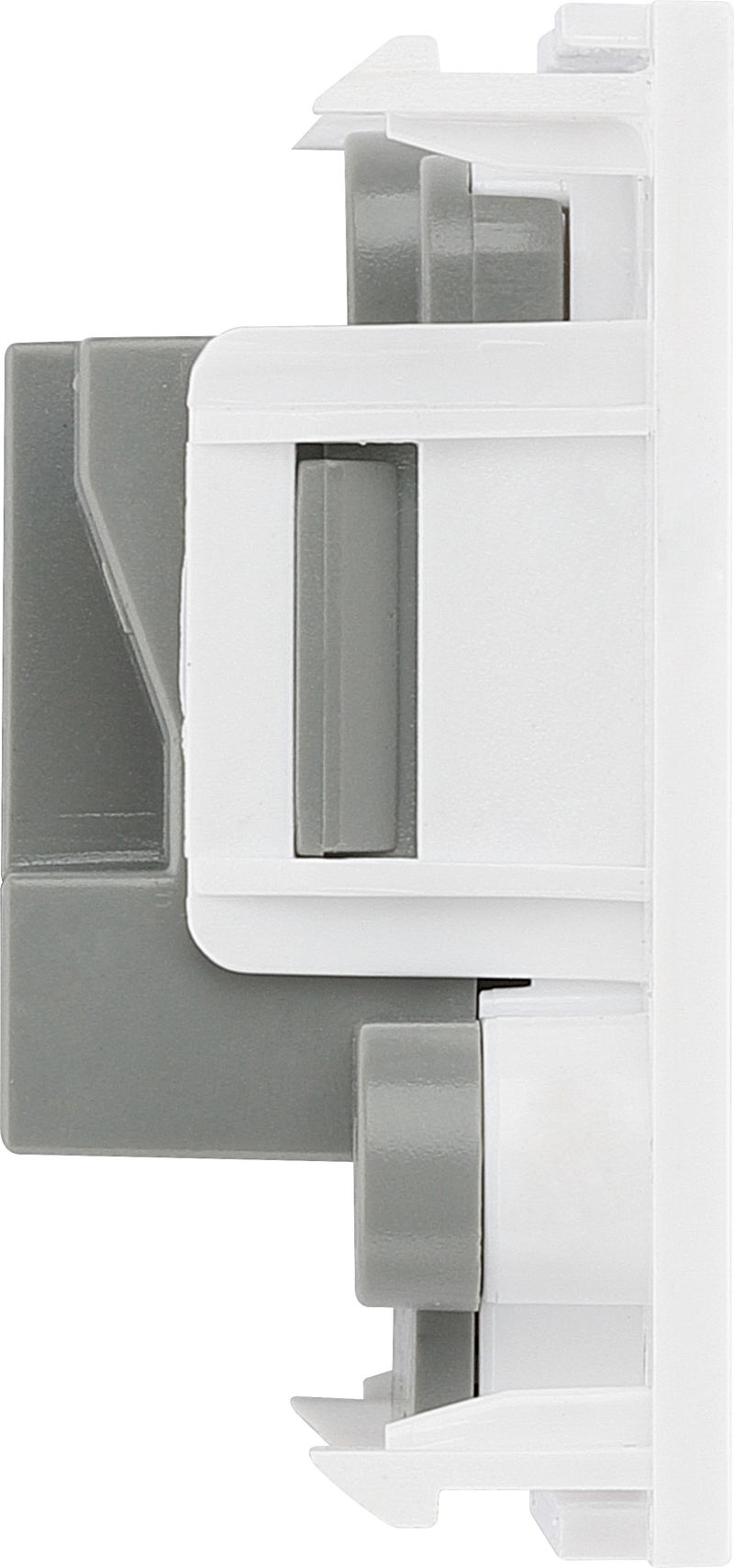 BG Electrical Euro Module - 2A round pin, unswitched socket