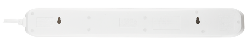 Masterplug USB - USB A + C 10.5W, 6 Sockets, 2m, 13A, White